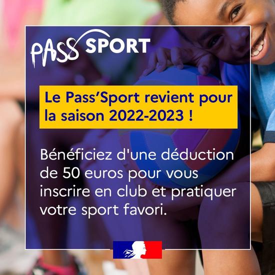 Pass’sport : dispositif reconduit pour 2022/2023