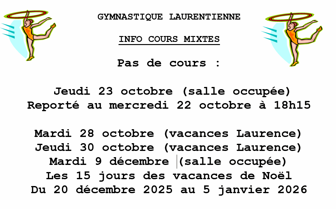 Déplacement cours Gymnastique
