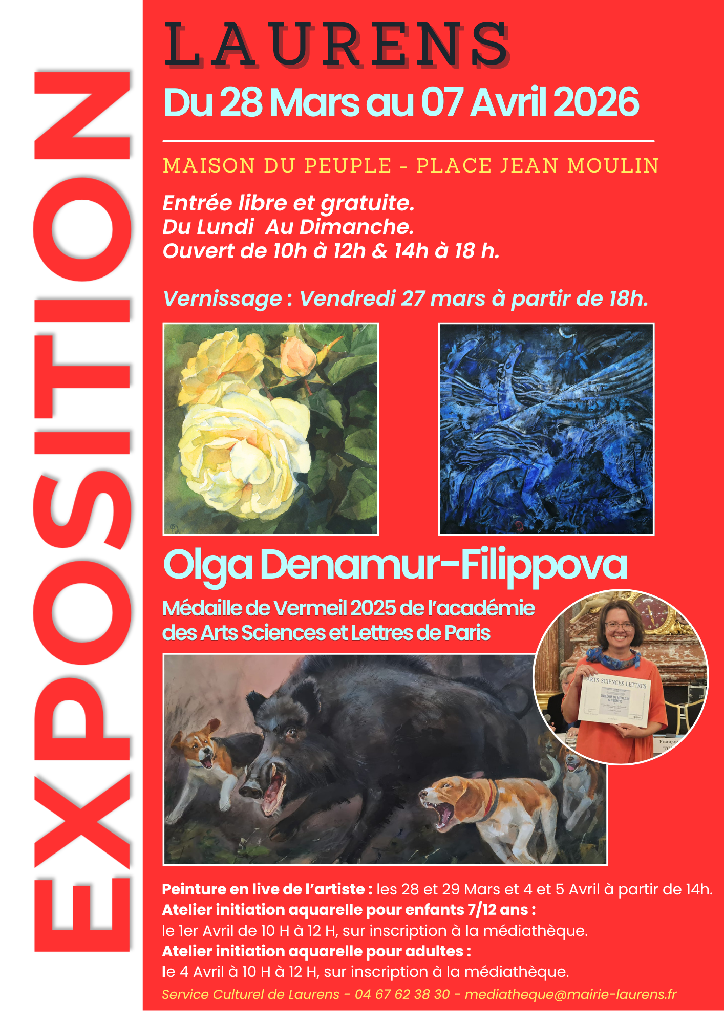 Exposition de Peintures par Olga Denamur-Filippova