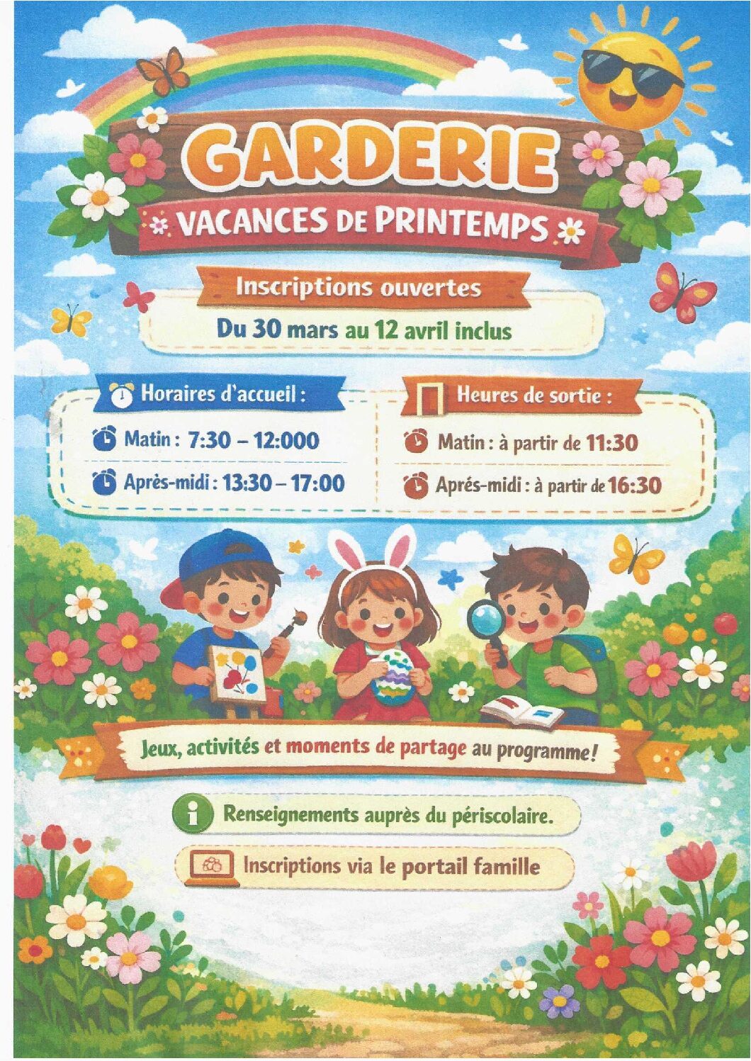 vacances horaires